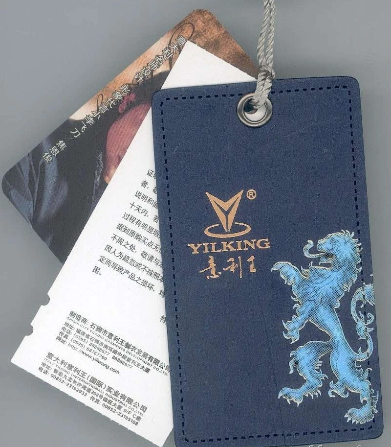 Wholesale Custom Garment Designs Embossed Eco-Friendly Paper Hang Tag for Clothes