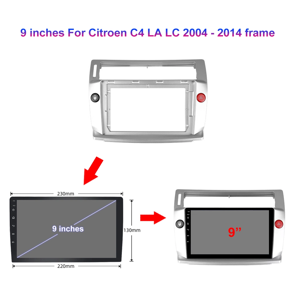 Jmance estéreo Multimedia de navegación GPS Autoradio DIN2 Android 9 coche reproductor de DVD para el Citroën C4 de la LC C-Triomphe C-Quatre 2004 - 2014