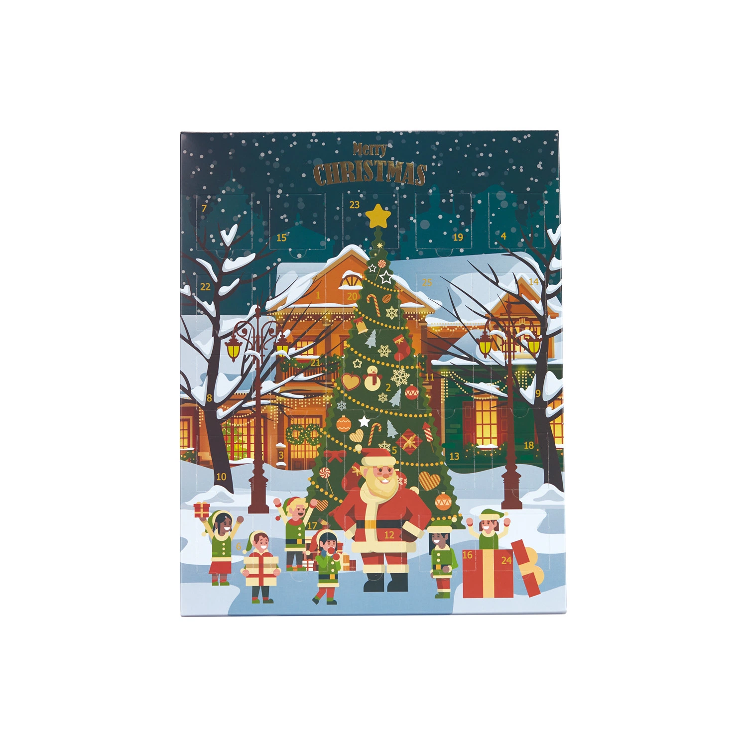 Impresión personalizada Ramadán cuadro Calendario de Papel Caja ciega de Papel Caja de regalo Regalo de Navidad de chocolate de envases cosméticos de juguete de la piel Joyero