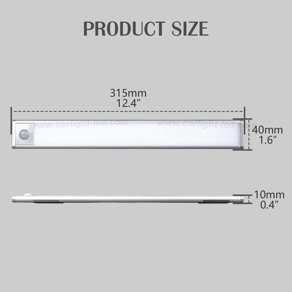 RV Light, Motion Sensor Cabinet Light, Under Counter Closet Lighting, Wireless USB Rechargeable Kitchen Night Lights, Battery Powered Light