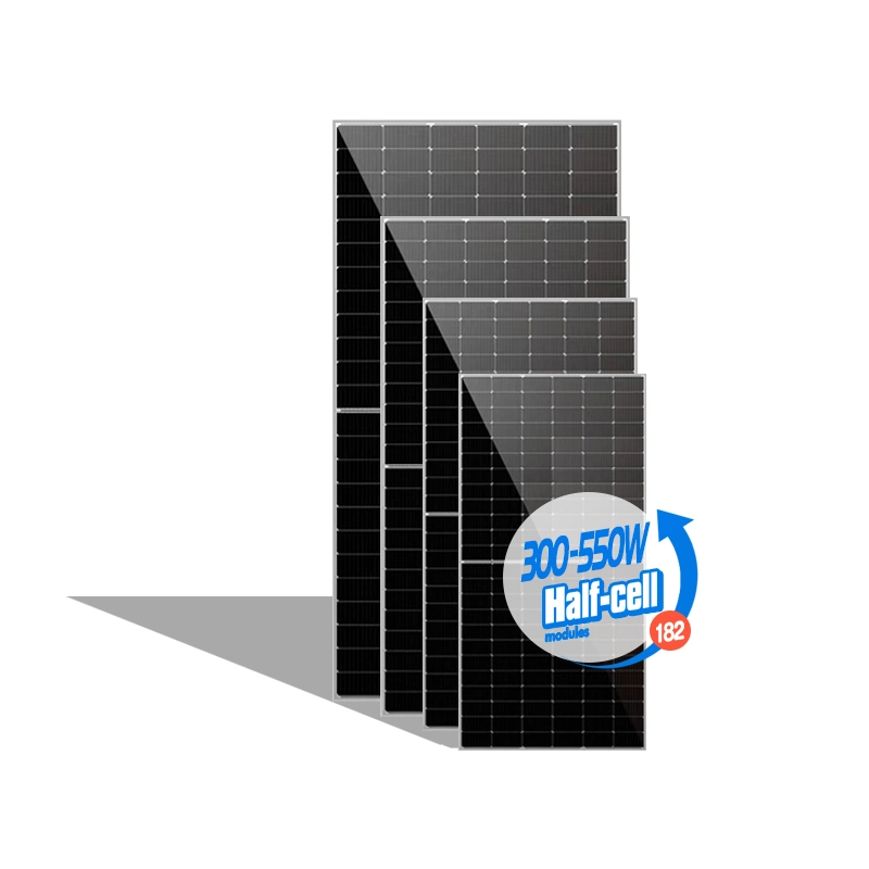 Génération distribuée Panneau solaire en aluminium 540W 550W 560W Mono Full Black Panel Solar 650W Installation sur toit