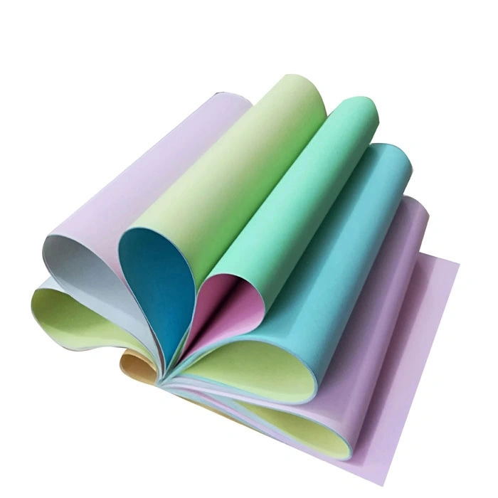 Factory Hot Sale Business Forms Carbonless Paper Blue Image Carbonless Paper Roll Top Quality Computer Print Paper