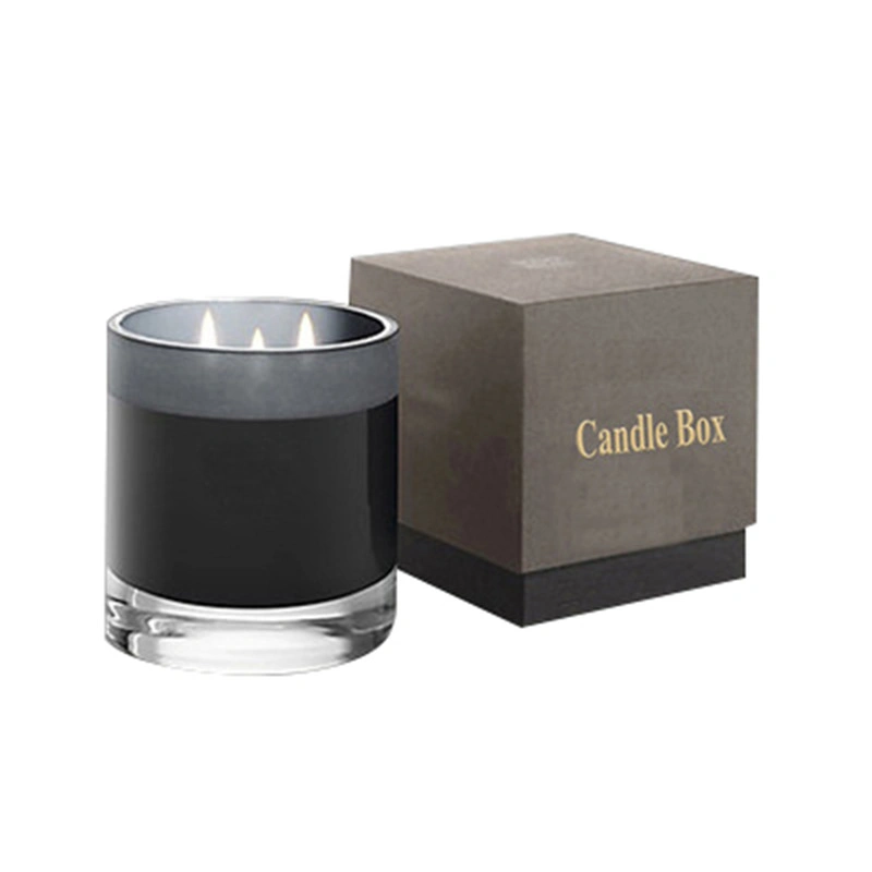 Embalagem de papelão rígido para armazenamento de velas com logotipo personalizado, impressão de luxo, presente de cor, envio de perfume.
