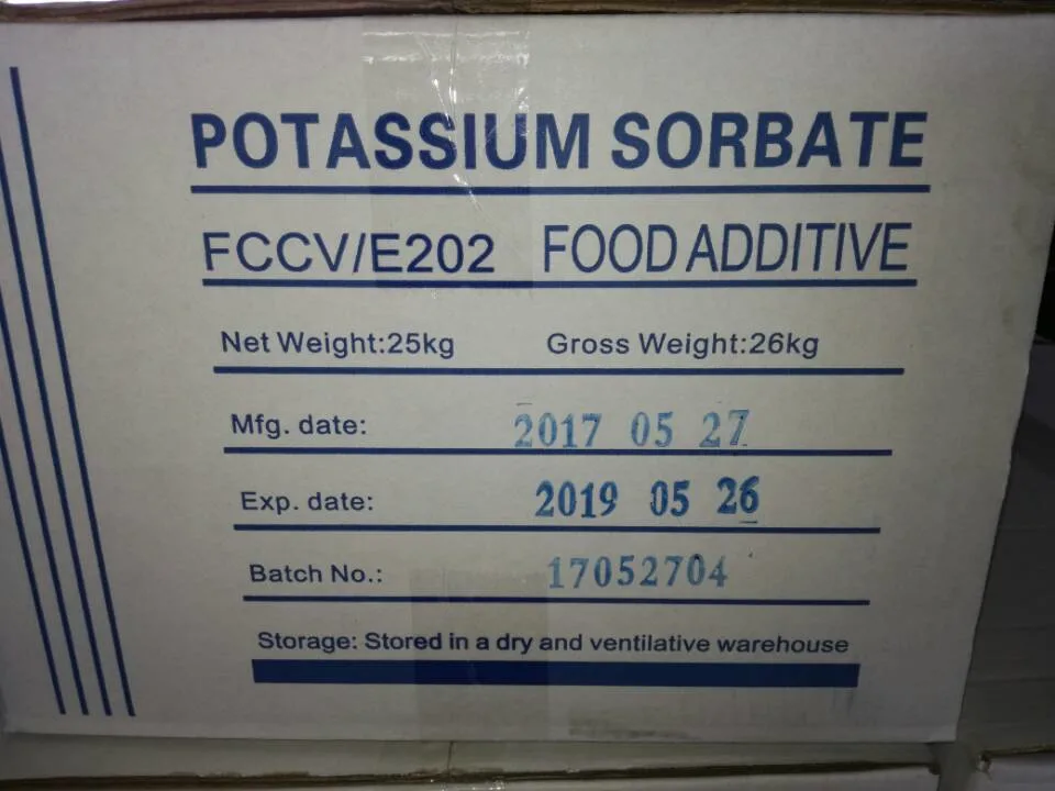 Precio Lowed conservantes Benzoato de Sodio / El Sorbato de Potasio para alimentos bebidas &amp;