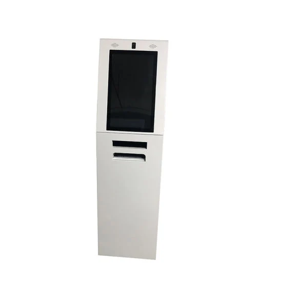 Touch Screen Interactive Kiosk with Metal Keyboard and A4 Laser Printer