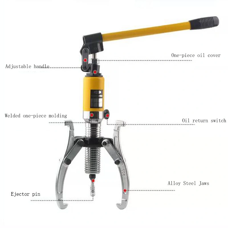 Yk-LM 15t hardware Herramientas de alimentación cojinete hidráulico de extractor simple de tres garras Extractor de rodamientos de la herramienta de extracción de cable de tope del extractor interior