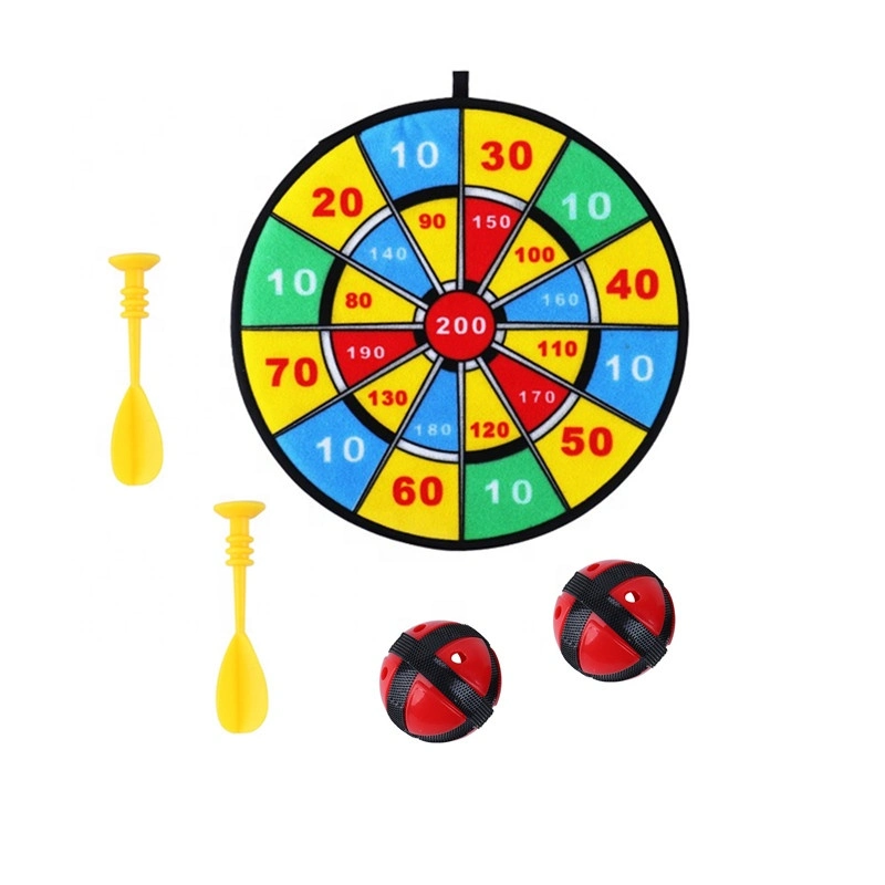 Dart Board Game Sticky with 1 Cloth Board 2 Plastic Darts and 2 Plastic Balls