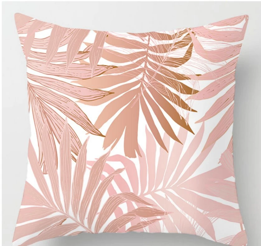 Excellent Pink Embroidery Pillow Cover for Home Decoration Wholesale