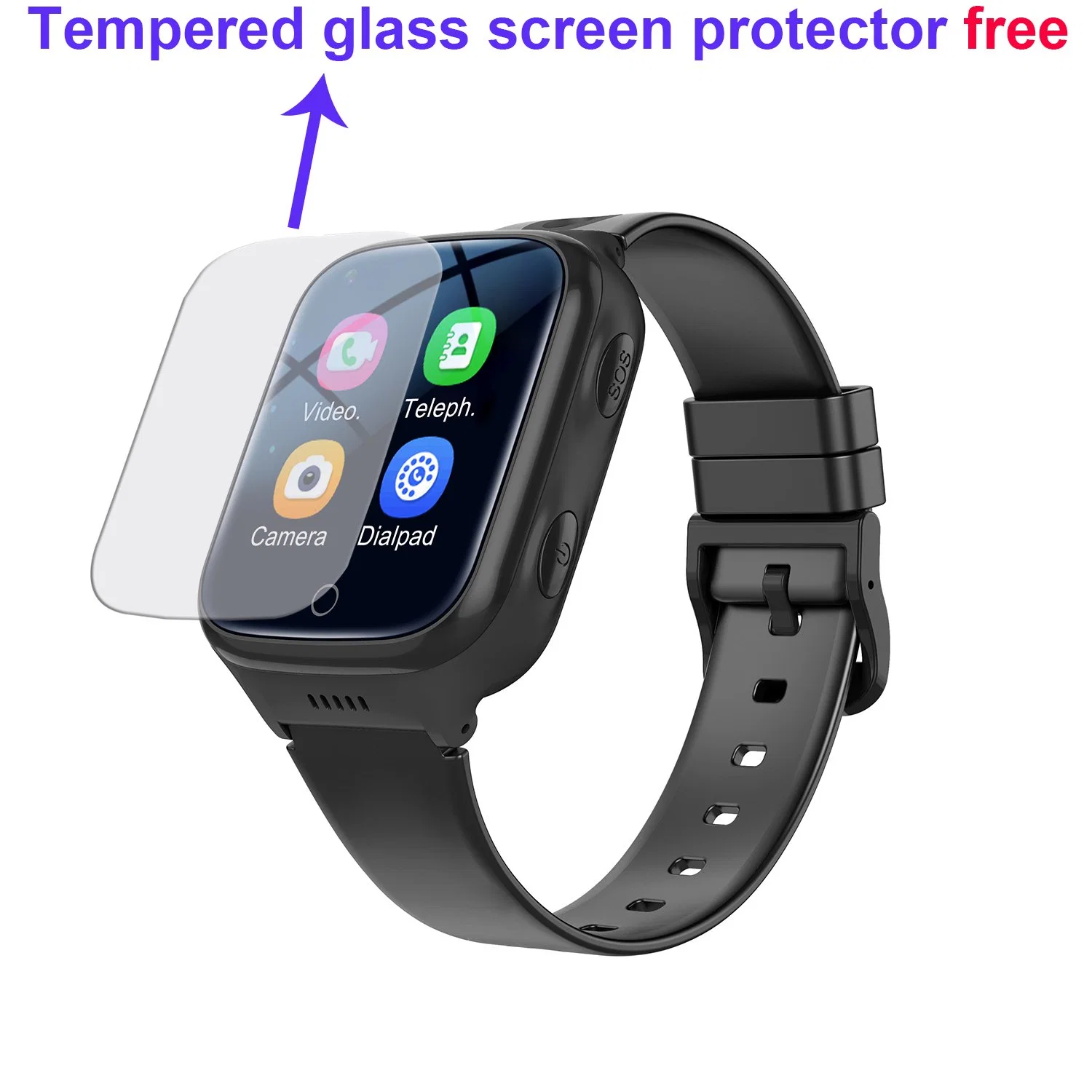 2024 China Hersteller 4G Wasserdicht IP67 GPS Tracker Watch Phone Mit 2-Wege-Videoanruf für Nothilfe D35