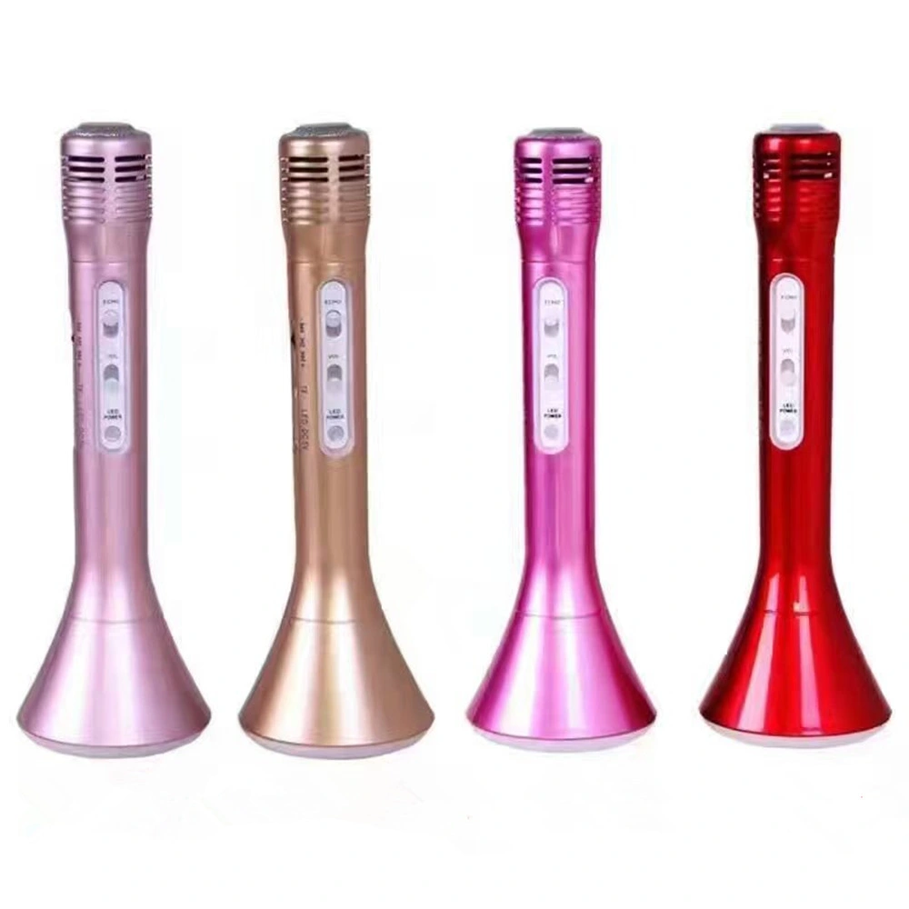 Magic Karaoke Microphone Portable Wireless Bluetooth Microphone with Bluetooth Speaker