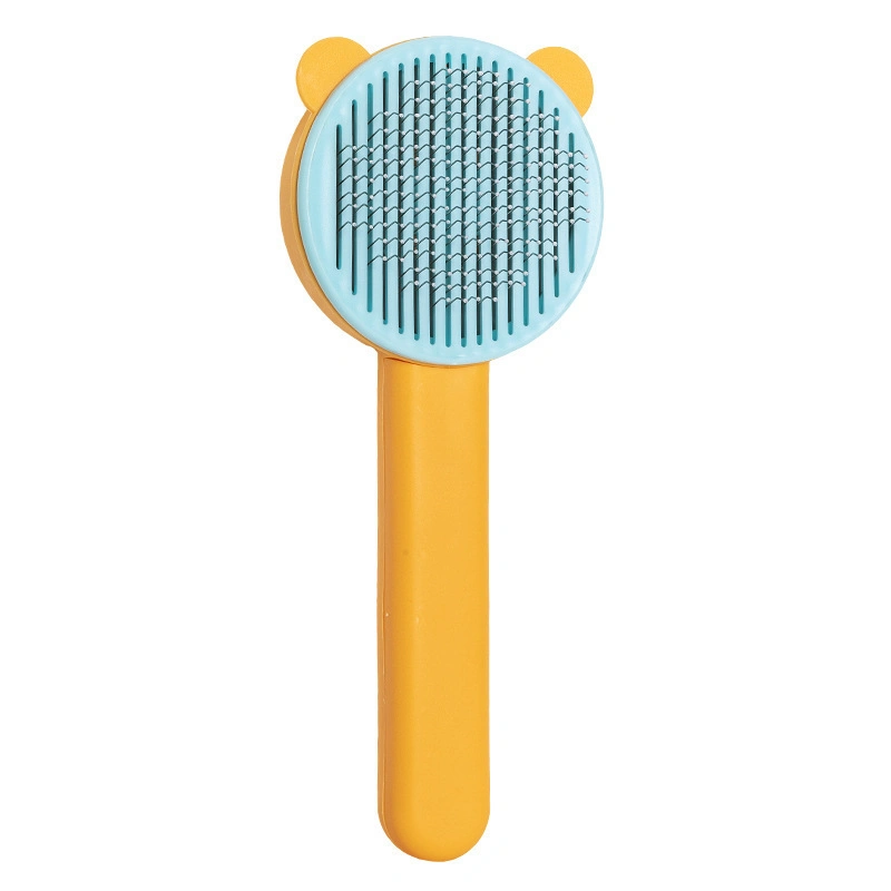 Yiwu Factory Cute Self Cleaning Pet Massage Brush Tool Dog Cat Grooming Brush