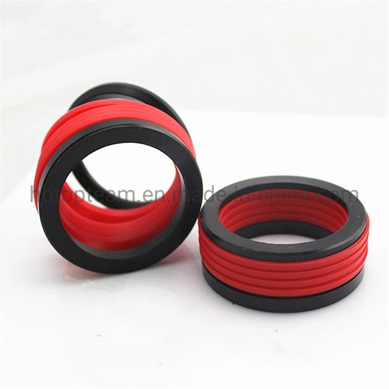 Rubber Fabric Hydraulic Piston an Rod Combined/Combination Compact Vee-Packing Seal Ket