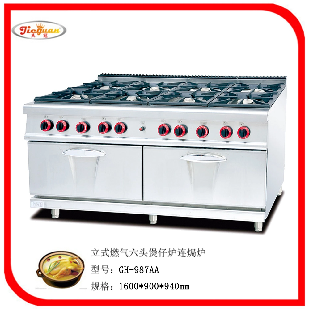 Gh-987AA hornillo de gas con horno quemador 8 &amp;2.