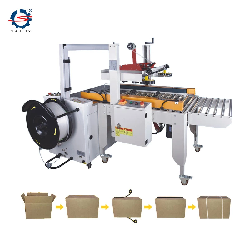 Boxes Case Cartons Sealing Wrapping Strapping Binding Adhesive Tape Packing Machine