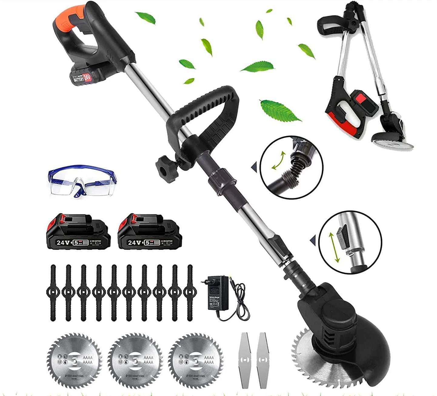 Cordless Weed Grass Cutter Home Garden Brush Cutter