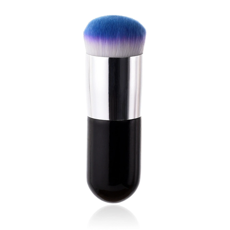 1PCS Small Fat Pier Foundation Brush Base Portable Bb Cream Makeup Brush Ultra-Fine Round Flat Hair Thick Tube Brush