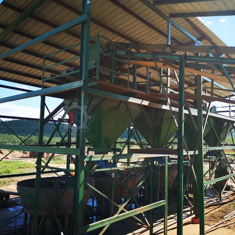 Kleine Skala Rock Gold Crushing Schleifen Trennmaschine für Entladung 200 Mesh Rock Gold Separator Gold Processing Plant