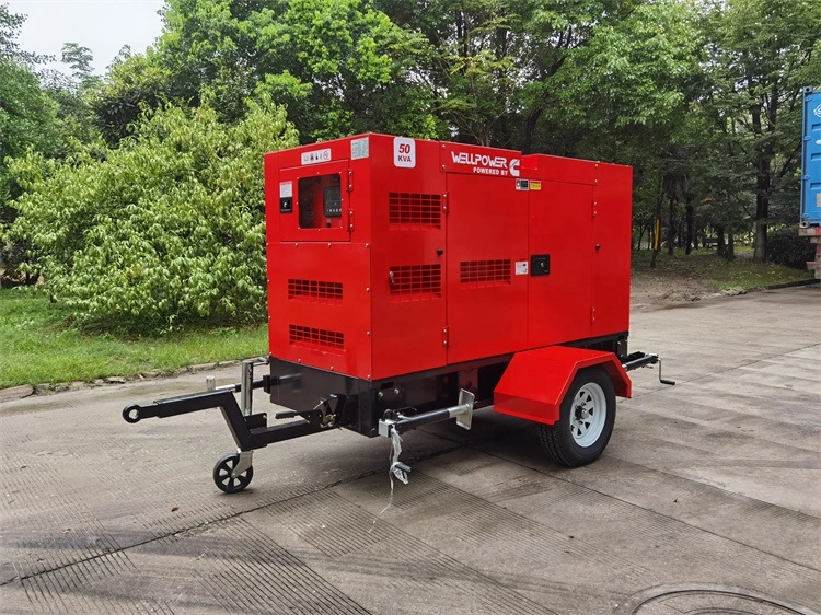 Sutech 30kVA tipo reboque gerador diesel definido para operação em campo com motor Yangdong Y490d