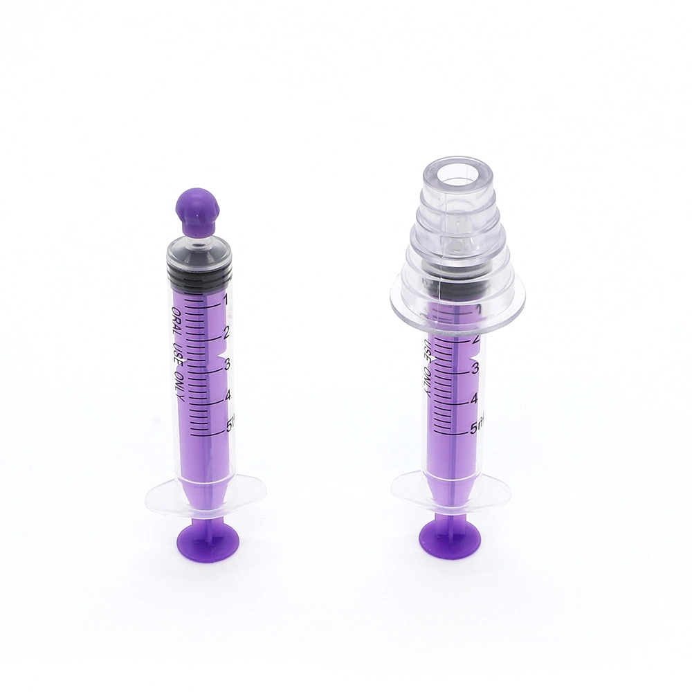 Medical Syringe Manufacture 1ml 3ml 5ml 10ml Colorful Enfit Syringe Feeding Syringe