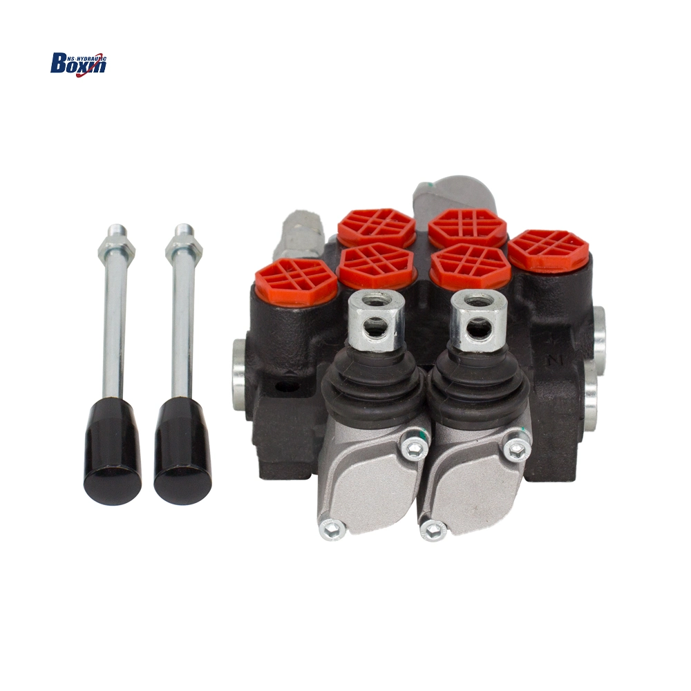 4 Spool Monoblock P40-Ot Hydraulic Directional Control Valve for Compact Loader