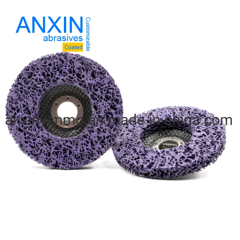 115*22mm Customized Purple Strtip-It Flap Disc with Nylon Fiberglass and Silicon Carbide as Hardware Tools for Cleaning Automobile Rust Oil