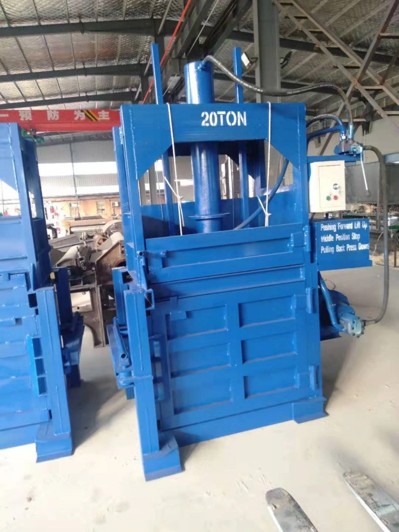 Hydraulic Waste Paper Baler Hydraulic Driven Recycling Used Paper Board Carton Compress Baling Machine