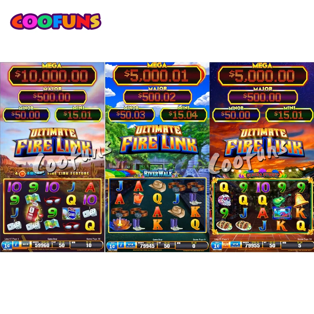 Wholesale/Supplier Casino Gambling Video Poker Slot Game Machines with Fire Link