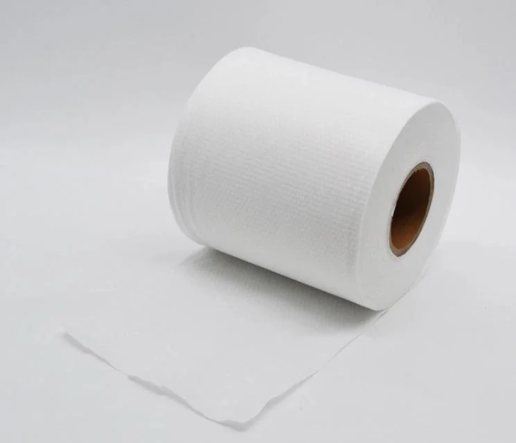 Fabrik Wet Wipes Rohmaterial Tissue Papier Nicht Gewebten Stoff Rollen Spunlace Vlies Vliesstoff