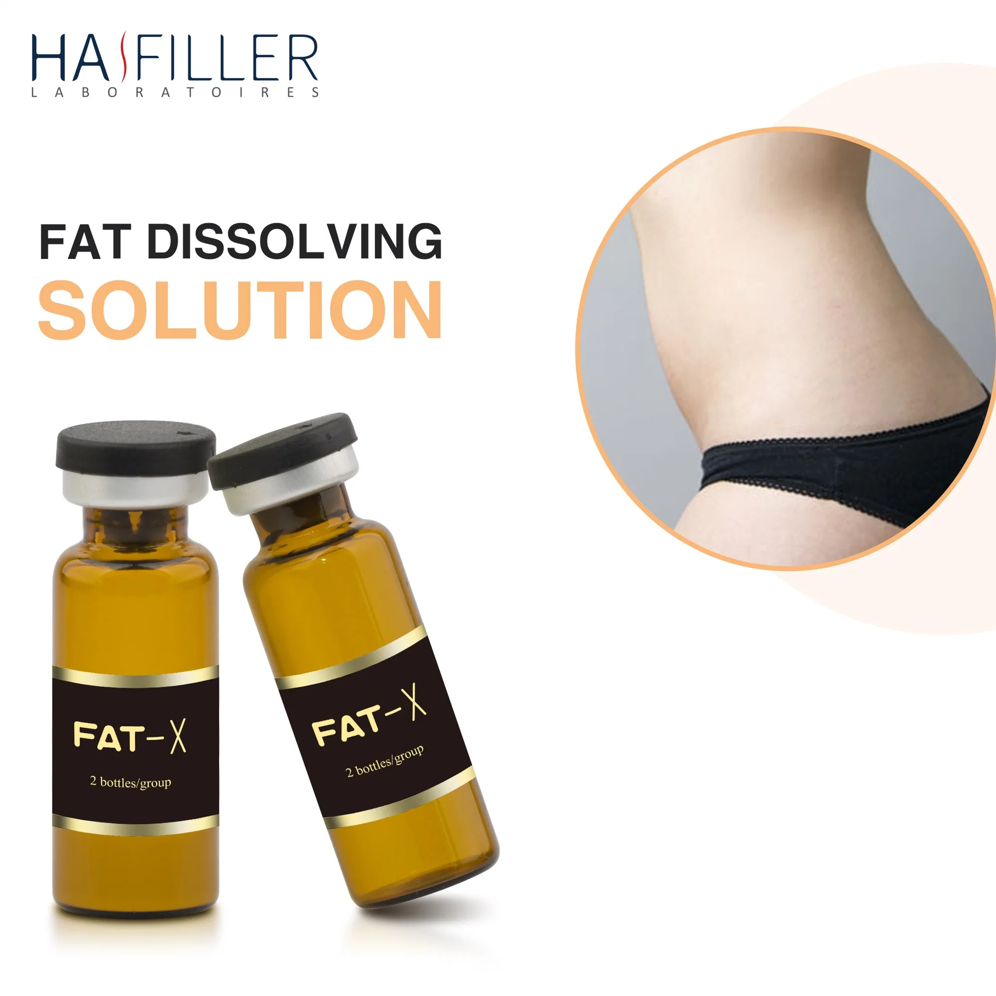 Double Chin Slimming L Carnitine injection anti Cellulite Fat-X Solution Beauté en Mésothérapie