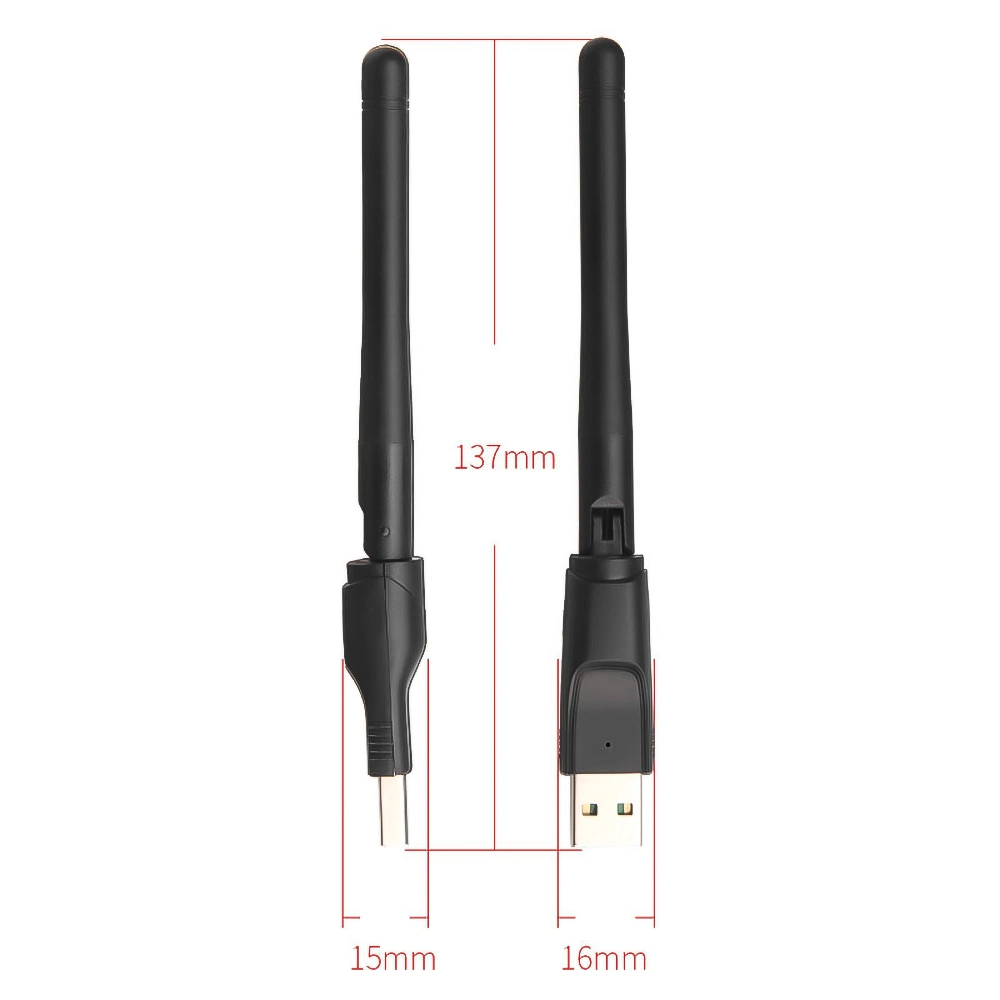 محول USB WiFi صغير بطاقة شبكة لاسلكية بسرعة 150 ميجابت في الثانية Mt7601 Network مستقبل بطاقة Wi-Fi للكمبيوتر المحمول المكتبي من طراز PC بسرعة 2.4 جيجاهرتز