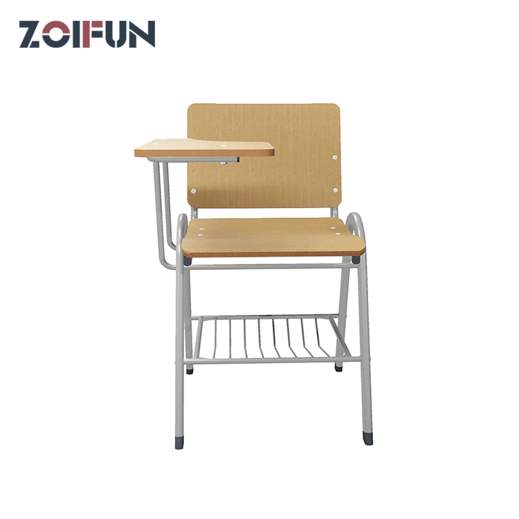 University School Furniture Desk and Chair Set/Wooden Plywood MDF Board Pad Chair