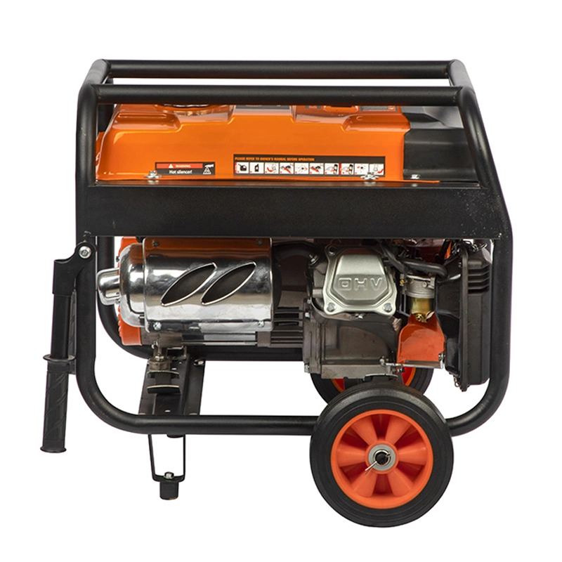 Power Value Taizhou 110V 220V 2.5kw 7HP Portable Electric Start Gasoline Petrol Generator with Handles and Wheels for Sale