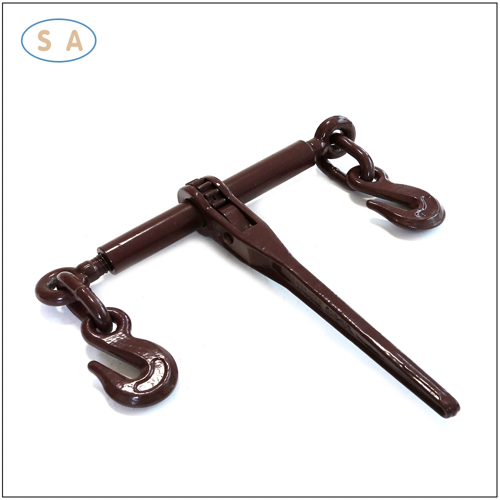 Marine Metal Rigging Forging mano Ratchet cable Puller Tightener con Ganchos