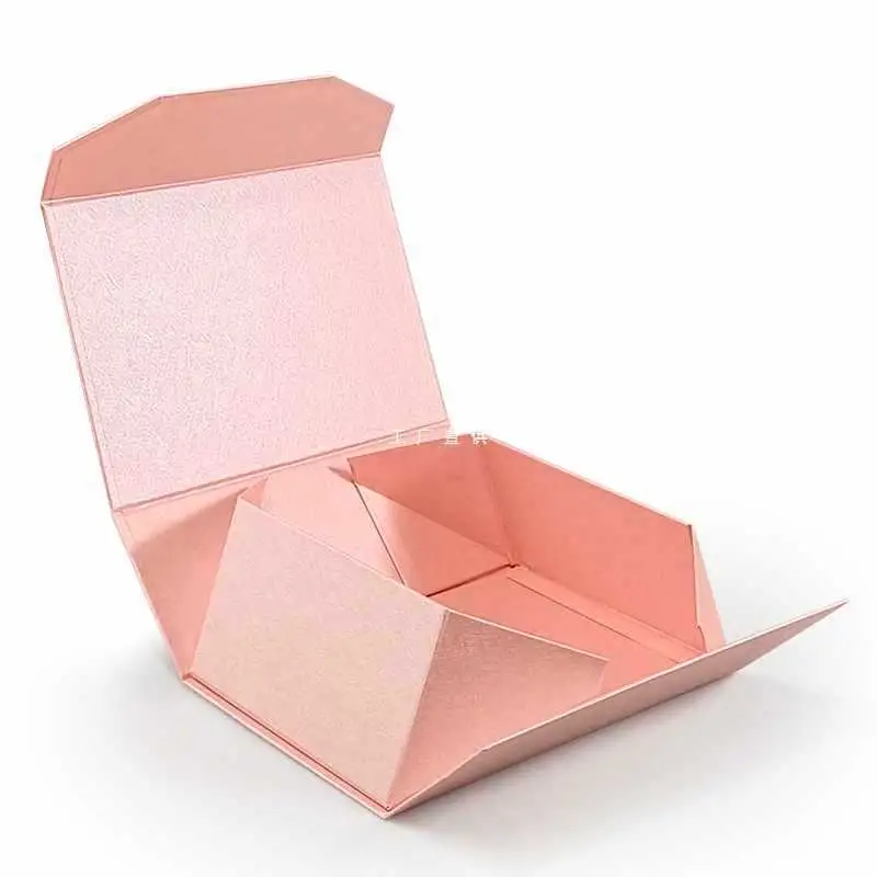 Custom Logo Printed Paper Rigid Cardboard Packaging Ribbon Magnetic Closure Foldable Gift Boxes