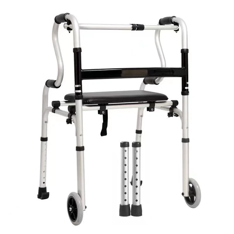 Chinese Wholesale/Suppliers Seat Height Adjustable Aluminum Adult Rollator Walker