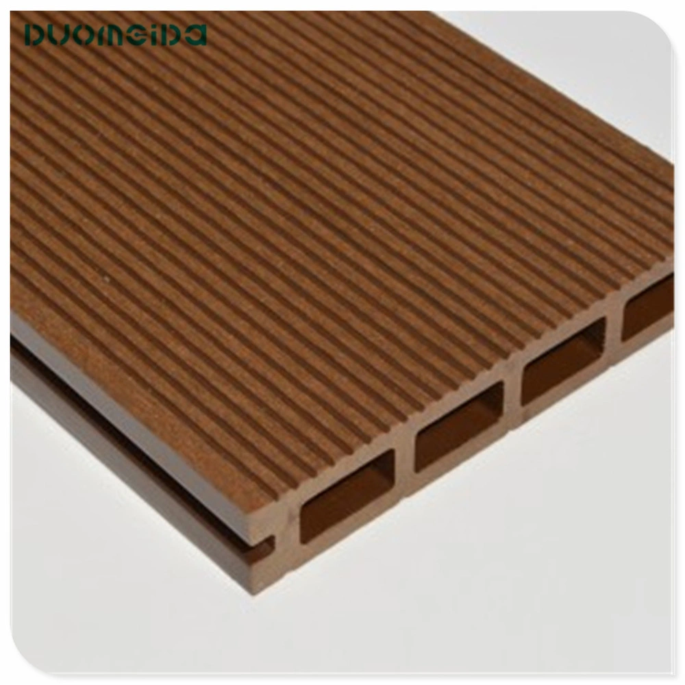 Nouveau WPC Decking solide de ponçage WPC Decking Conseils Composite avec rainure WPC Decking de plein air solides des revêtements de sol