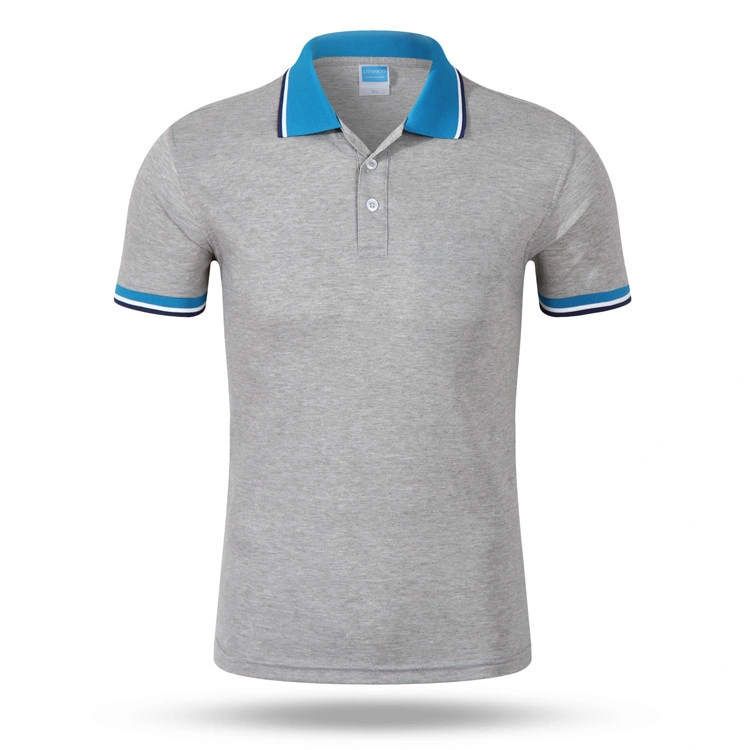 Wholesale Polo en coton bleu marine tee-shirts personnalisés pour les hommes Golf Dry Fit tee-shirts polo shirt avec broderie logo de l'habillement