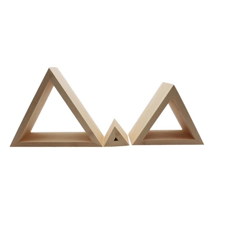 Nouveau produit Triangle de bambou Wall Hanging maison moderne de la décoration des pièces