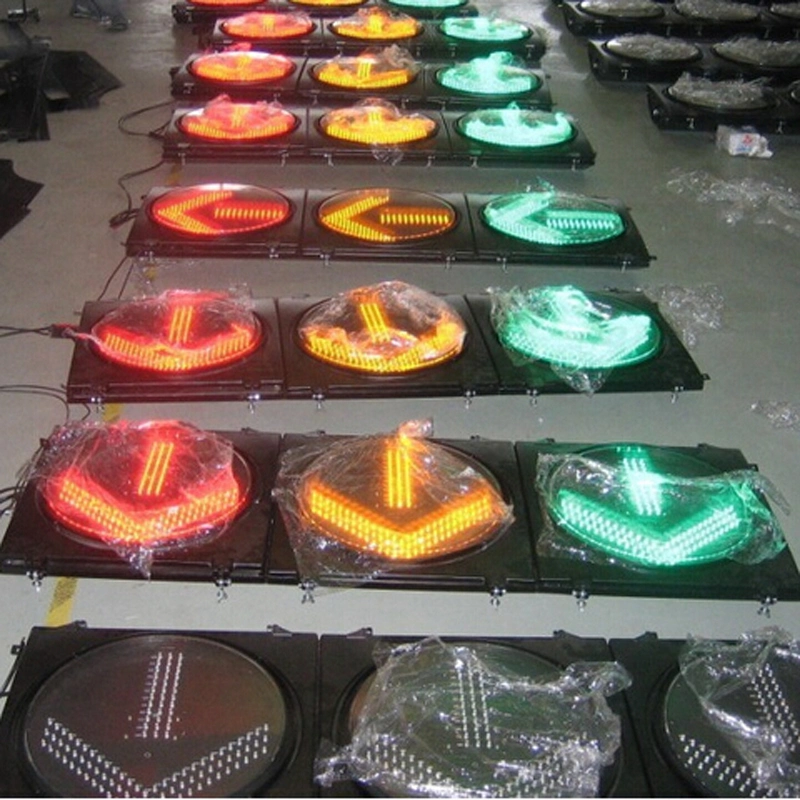 1200*600mm Cold -Rolled Plate 15 Lamps LED Arrow Traffic Sign