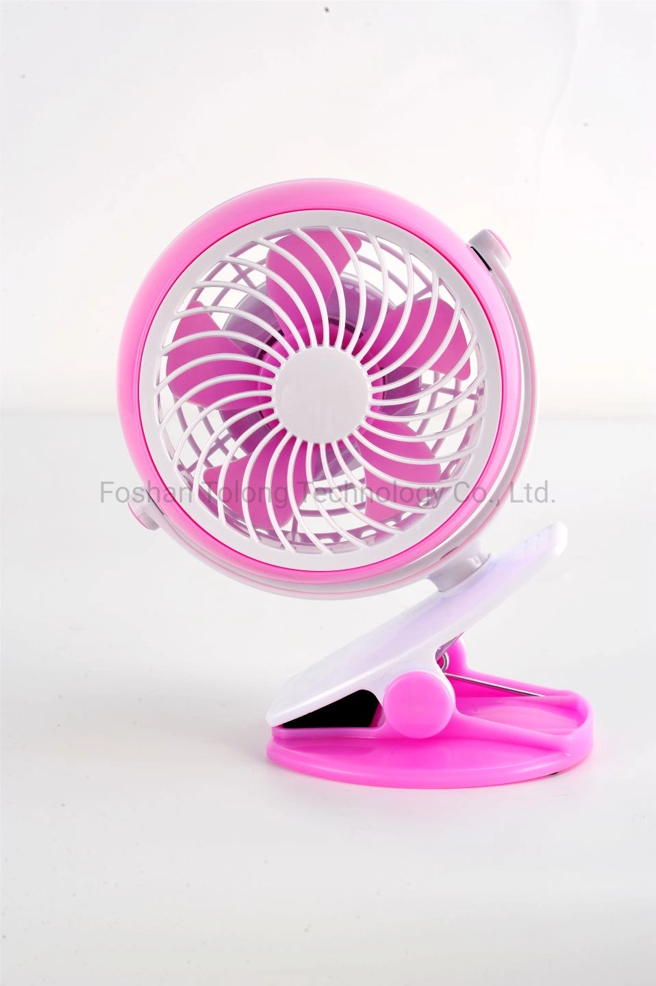 Nuevo diseño USB batería recargable operated clip de ventilador portátil