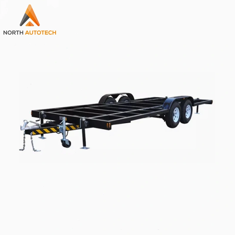 Heavy Duty Customed Mobile Tiny House Chassis Trailer Frame with Standard and Detachable Decks