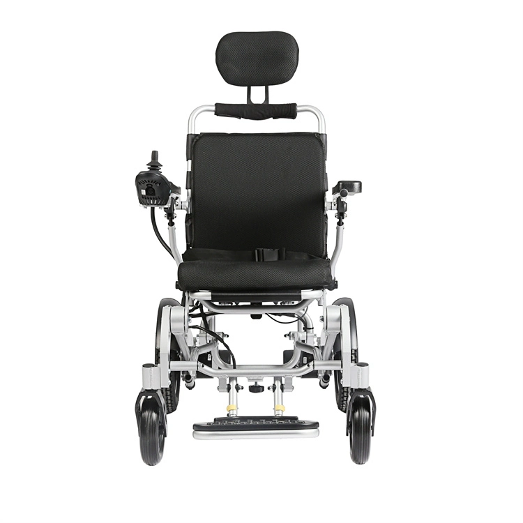 28,6 kg 12'' personnes âgées handicapées portatives fauteuil roulant électrique avec fonction d'inclinaison