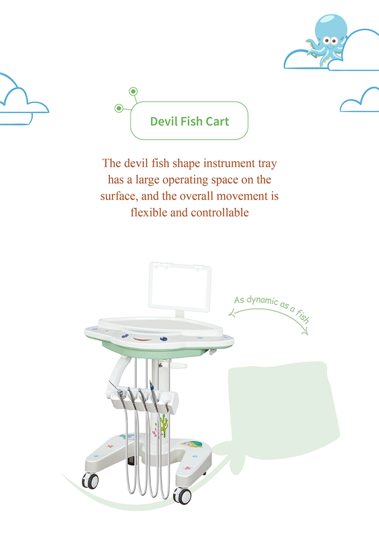 CE ISO Approved Gladent Dental Equipment with Rotatable Spittoon