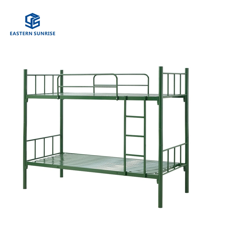 Durable Military Style Dormitory Steel Metal Bunk Bed for School