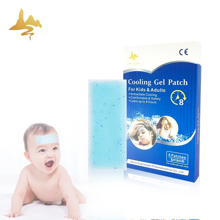 Homecare Essentials Product Disposable Blue Hydrogel Baby Cooling Gel Patch