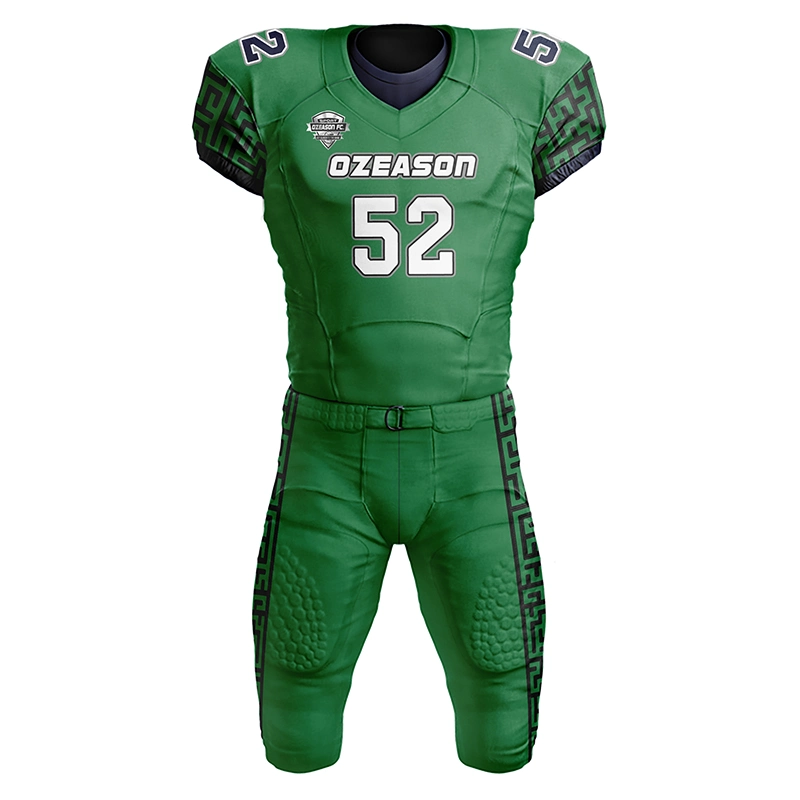 Grossista poliéster Quick Dry American Football Uniform High Quality Blank Camisolas de futebol americano