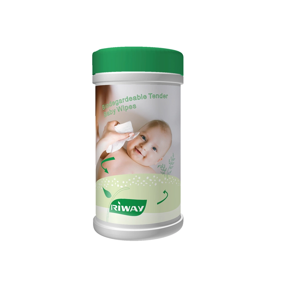 100% Natural de bambú Biodegradable tejido las toallitas húmedas de bebé toallitas de bebé orgánica// solo la cara de embalaje de los tejidos