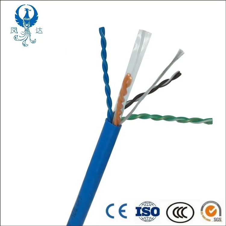 Certificados UTP Cat 5e FTP CAT6 CAT6SFTP un sólido cable 23AWG Poe LAN