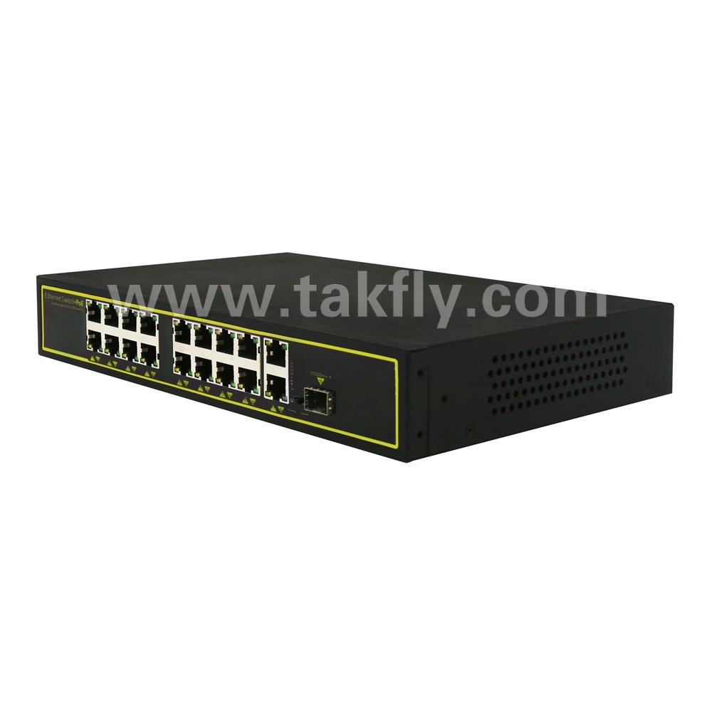 16+4 puertos 10/100Mbps Switch Poe de 250W