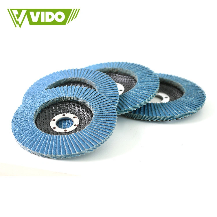 Vido High Efficiency Calcined Zirconium 4in P60 Grinder Flap Disc